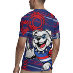 Western Bulldogs Rugby Jersey Mascot Cartoon Football Illustration Style