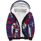 Western Bulldogs Sherpa Hoodie Mascot Cartoon Football Illustration Style