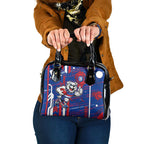 Western Bulldogs Shoulder Handbag Mascot Cartoon Football Illustration Style