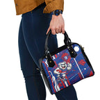 Western Bulldogs Shoulder Handbag Mascot Cartoon Football Illustration Style
