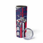 Western Bulldogs Skinny Tumbler Mascot Cartoon Football Illustration Style