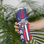 Western Bulldogs Skinny Tumbler Mascot Cartoon Football Illustration Style