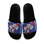 Western Bulldogs Slide Sandals Mascot Cartoon Football Illustration Style