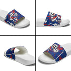 Western Bulldogs Slide Sandals Mascot Cartoon Football Illustration Style