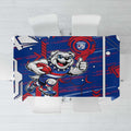 Western Bulldogs Tablecloth Mascot Cartoon Football Illustration Style