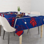 Western Bulldogs Tablecloth Mascot Cartoon Football Illustration Style