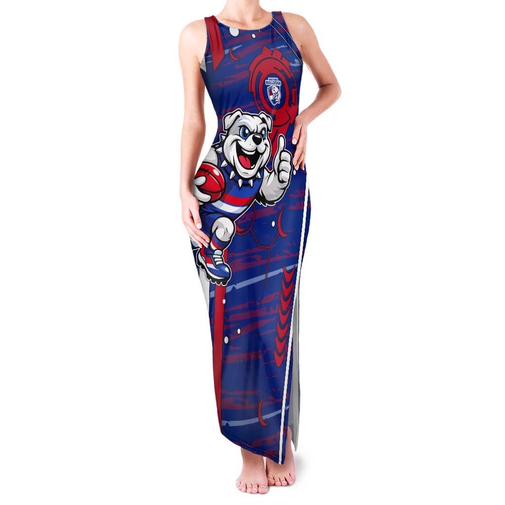 Western Bulldogs Tank Maxi Dress Mascot Cartoon Football Illustration Style