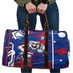 Western Bulldogs Travel Bag Mascot Cartoon Football Illustration Style