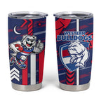 Western Bulldogs Tumbler Cup Mascot Cartoon Football Illustration Style