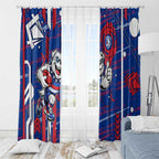Western Bulldogs Window Curtain Mascot Cartoon Football Illustration Style