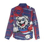 Western Bulldogs Women Casual Shirt Mascot Cartoon Football Illustration Style