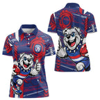 Western Bulldogs Women Polo Shirt Mascot Cartoon Football Illustration Style