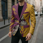 Personalized Brisbane Broncos Blazer Dynamic Lightning Mascot Rugby Australia
