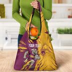 Personalized Brisbane Broncos Grocery Bag Dynamic Lightning Mascot Rugby Australia