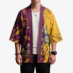 Personalized Brisbane Broncos Kimono Dynamic Lightning Mascot Rugby Australia