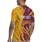 Personalized Brisbane Broncos Rugby Jersey Dynamic Lightning Mascot Rugby Australia