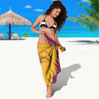 Personalized Brisbane Broncos Sarong Dynamic Lightning Mascot Rugby Australia