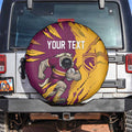 Personalized Brisbane Broncos Spare Tire Cover Dynamic Lightning Mascot Rugby Australia