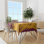 Personalized Brisbane Broncos Tablecloth Dynamic Lightning Mascot Rugby Australia