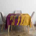 Personalized Brisbane Broncos Tablecloth Dynamic Lightning Mascot Rugby Australia