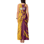 Personalized Brisbane Broncos Tank Maxi Dress Dynamic Lightning Mascot Rugby Australia