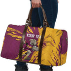 Personalized Brisbane Broncos Travel Bag Dynamic Lightning Mascot Rugby Australia