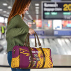 Personalized Brisbane Broncos Travel Bag Dynamic Lightning Mascot Rugby Australia