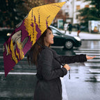 Personalized Brisbane Broncos Umbrella Dynamic Lightning Mascot Rugby Australia
