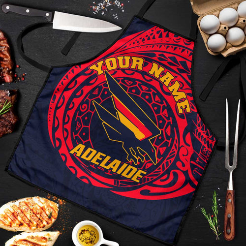 Personalized Adelaide Crows Polynesian Apron Tribal Chest and Sleeve Tattoo Heritage Warrior