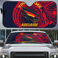 Personalized Adelaide Crows Polynesian Auto Sun Shade Tribal Chest and Sleeve Tattoo Heritage Warrior