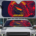 Personalized Adelaide Crows Polynesian Auto Sun Shade Tribal Chest and Sleeve Tattoo Heritage Warrior