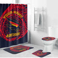 Personalized Adelaide Crows Polynesian Bathroom Set Tribal Chest and Sleeve Tattoo Heritage Warrior
