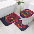 Personalized Adelaide Crows Polynesian Bathroom Set Tribal Chest and Sleeve Tattoo Heritage Warrior