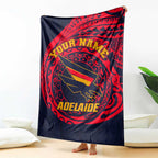Personalized Adelaide Crows Polynesian Blanket Tribal Chest and Sleeve Tattoo Heritage Warrior