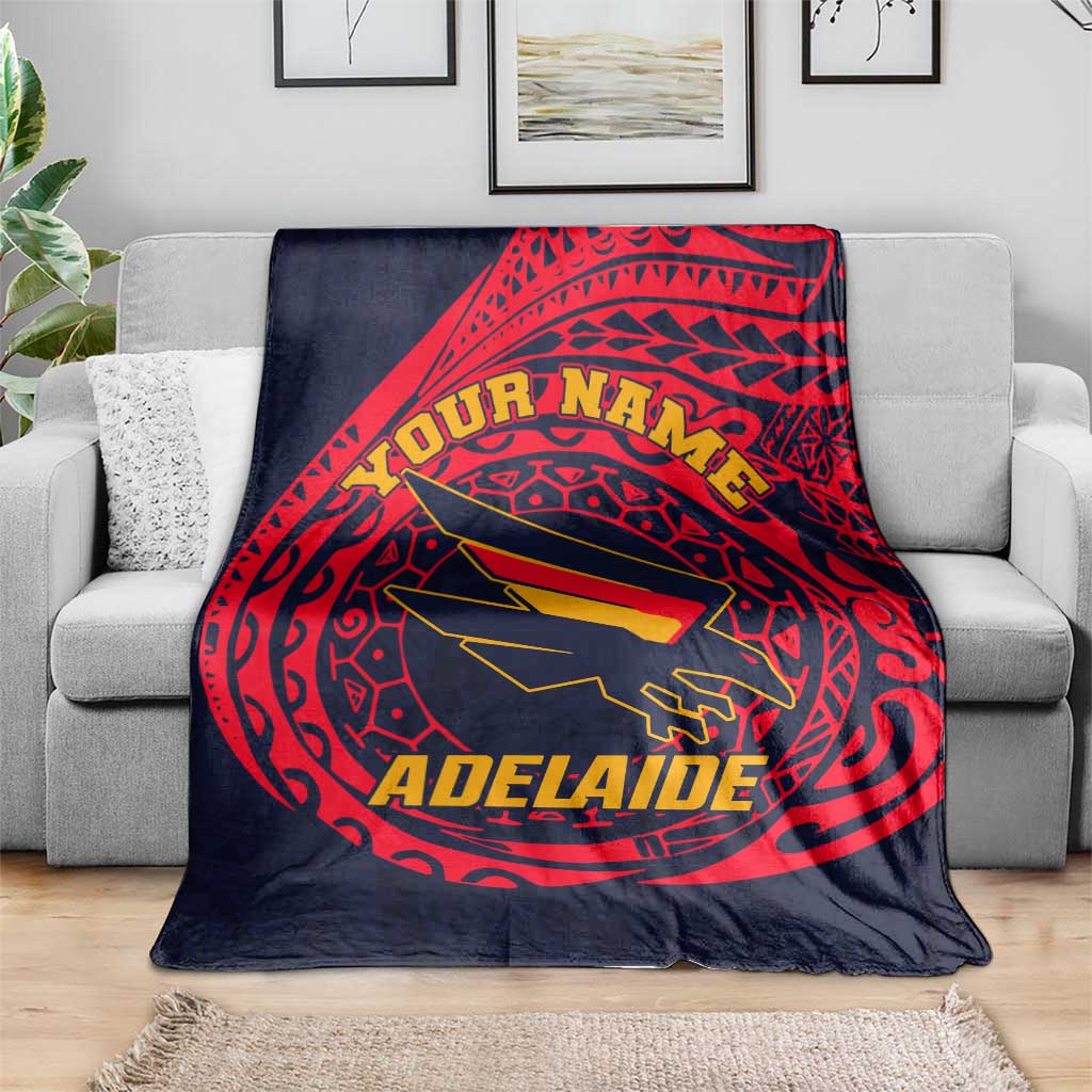 Personalized Adelaide Crows Polynesian Blanket Tribal Chest and Sleeve Tattoo Heritage Warrior