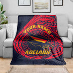 Personalized Adelaide Crows Polynesian Blanket Tribal Chest and Sleeve Tattoo Heritage Warrior
