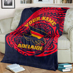 Personalized Adelaide Crows Polynesian Blanket Tribal Chest and Sleeve Tattoo Heritage Warrior