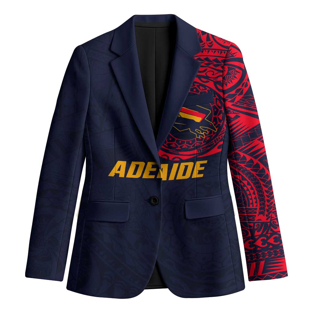 Personalized Adelaide Crows Polynesian Blazer Tribal Chest and Sleeve Tattoo Heritage Warrior