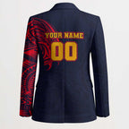Personalized Adelaide Crows Polynesian Blazer Tribal Chest and Sleeve Tattoo Heritage Warrior