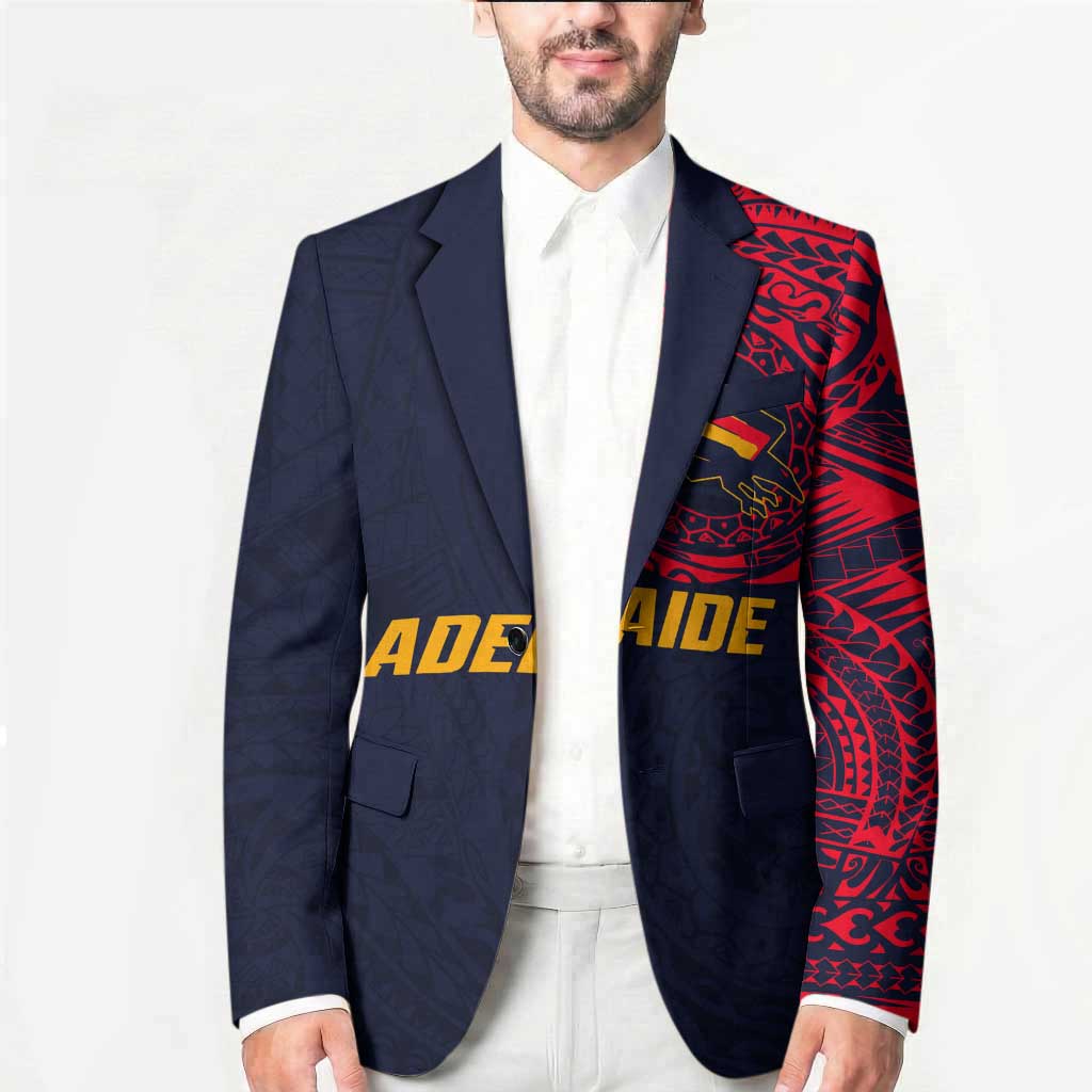 Personalized Adelaide Crows Polynesian Blazer Tribal Chest and Sleeve Tattoo Heritage Warrior