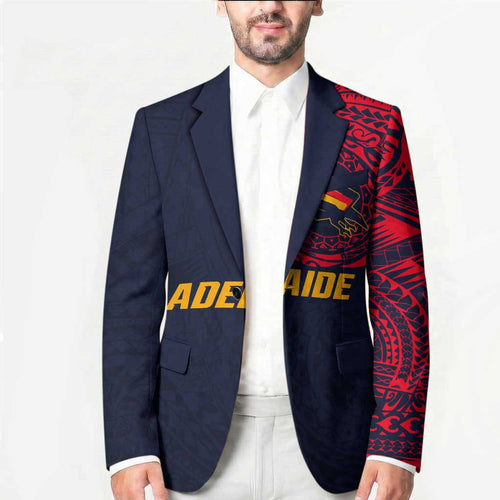 Personalized Adelaide Crows Polynesian Blazer Tribal Chest and Sleeve Tattoo Heritage Warrior
