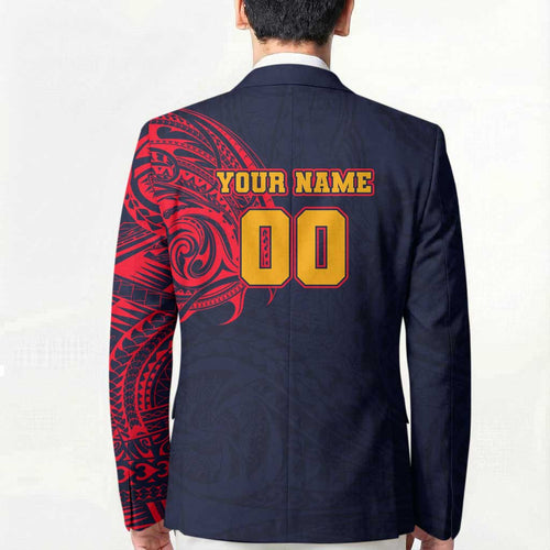 Personalized Adelaide Crows Polynesian Blazer Tribal Chest and Sleeve Tattoo Heritage Warrior