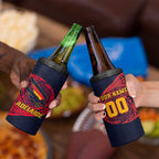 Personalized Adelaide Crows Polynesian 4 in 1 Can Cooler Tumbler Tribal Chest and Sleeve Tattoo Heritage Warrior