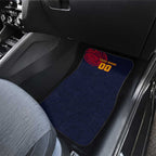Personalized Adelaide Crows Polynesian Car Mats Tribal Chest and Sleeve Tattoo Heritage Warrior