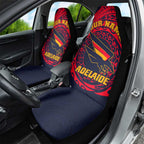 Personalized Adelaide Crows Polynesian Car Seat Cover Tribal Chest and Sleeve Tattoo Heritage Warrior