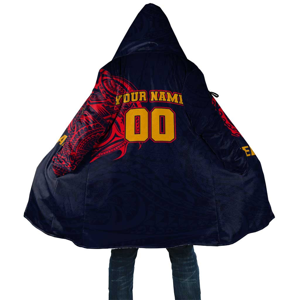 Personalized Adelaide Crows Polynesian Cloak Tribal Chest and Sleeve Tattoo Heritage Warrior