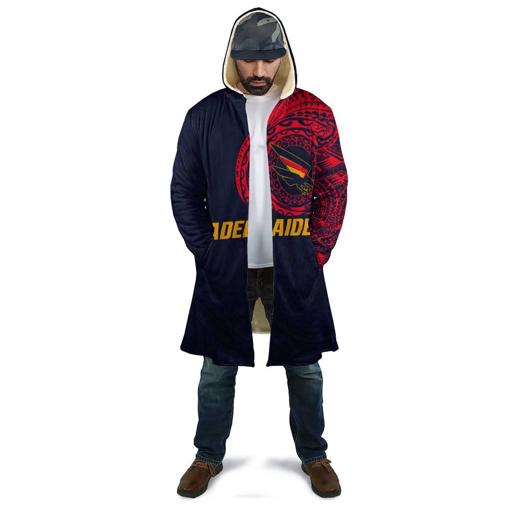 Personalized Adelaide Crows Polynesian Cloak Tribal Chest and Sleeve Tattoo Heritage Warrior