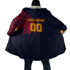 Personalized Adelaide Crows Polynesian Cloak Tribal Chest and Sleeve Tattoo Heritage Warrior
