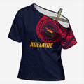 Personalized Adelaide Crows Polynesian Cross Shoulder Shirt Tribal Chest and Sleeve Tattoo Heritage Warrior
