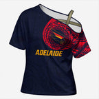 Personalized Adelaide Crows Polynesian Cross Shoulder Shirt Tribal Chest and Sleeve Tattoo Heritage Warrior